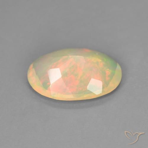 Opala Multicolorido Natural 1.41ct, oval, Transparente