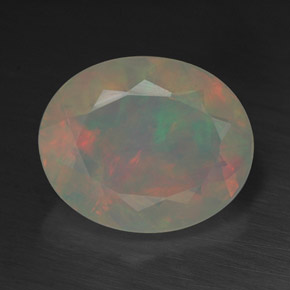 Opala multicolorido natural 1,99ct, transparente, transparente/translúcido