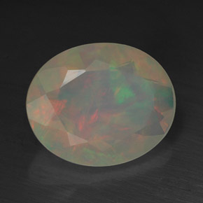 Opala multicolorido natural 1,99ct, transparente, transparente/translúcido