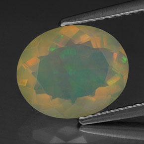 Opala multicolorido natural 2,18ct, transparente, transparente/translúcido