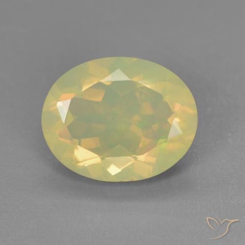 1.43ct Natural Multicolorido Opala, oval, Transparente