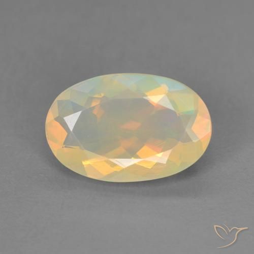 1.42ct Natural Multicolorido Opala, oval, Transparente