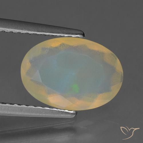 1.61ct Natural Multicolorido Opala, oval, Transparente