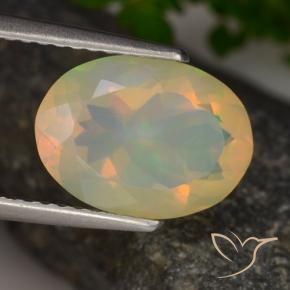 Opala Multicolorido Natural 1.88ct, oval, Transparente
