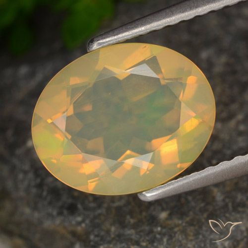 1.54ct Natural Multicolorido Opala, oval, Transparente