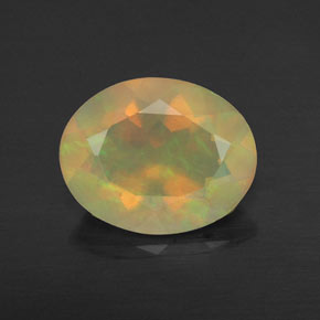 Opala multicolorido natural 1,36ct, transparente, transparente/translúcido