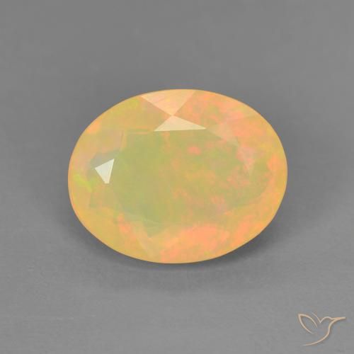 1.75ct Natural Multicolorido Opala, oval, Translúcido