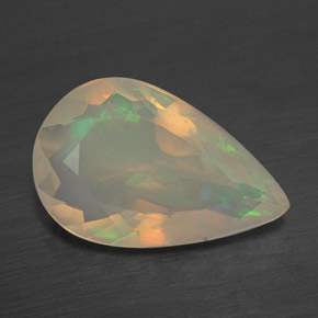 Opala multicolorido natural 1,99ct, transparente, transparente/translúcido