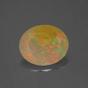 Opala multicolorido natural 2,16ct, transparente, transparente/translúcido