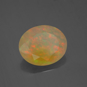 Opala multicolorido natural 2,16ct, transparente, transparente/translúcido