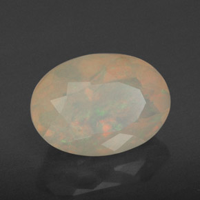 Opala multicolorido natural 1,86ct, transparente, transparente/translúcido