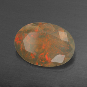 Opala multicolorido natural 1,20ct, transparente, transparente/translúcido