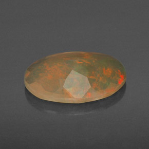 Opala multicolorido natural 1,20ct, transparente, transparente/translúcido
