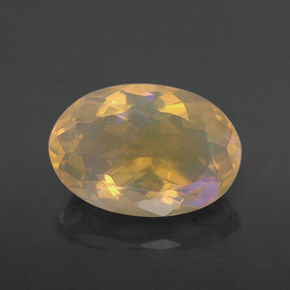 Opala multicolorido natural 1,62ct, corte oval, transparente