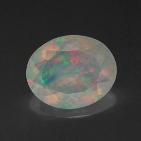 Opala multicolorido natural 1,88ct, transparente, transparente/translúcido