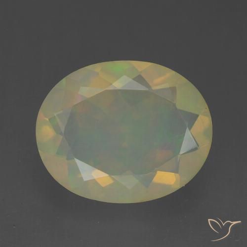 1.71ct Natural Multicolorido Opala, oval, Transparente
