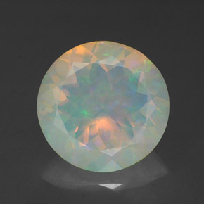 Opala multicolorido natural 1,92ct, transparente, transparente/translúcido