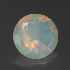 Opala multicolorido natural 1,92ct, transparente, transparente/translúcido