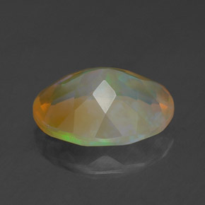 Opala multicolorido natural 1,54ct, transparente, transparente/translúcido