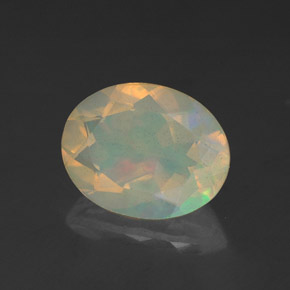 Opala multicolorido natural 1,52ct, transparente, transparente/translúcido