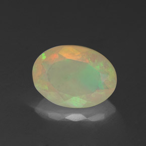 Opala multicolorido natural 1,27ct, transparente, transparente/translúcido