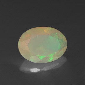 Opala multicolorido natural 1,27ct, transparente, transparente/translúcido
