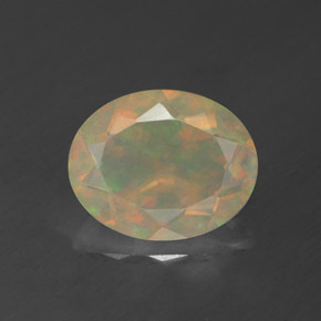 Opala multicolorido natural 1,39ct, transparente, transparente/translúcido