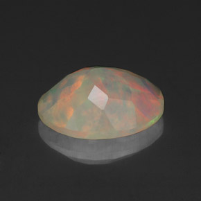 Opala multicolorido natural 1,37ct, transparente, transparente/translúcido
