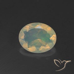 1.47ct Natural Multicolorido Opala, oval, Transparente