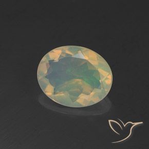 Opala Multicolorido Natural 1.47ct, oval, Transparente