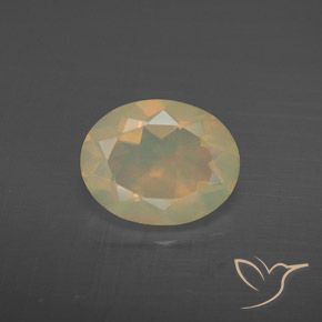 1.38ct Natural Multicolorido Opala, oval, Transparente