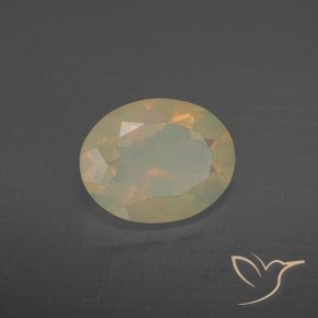 Opala Multicolorido Natural 1.38ct, oval, Transparente