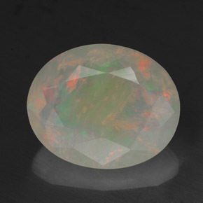 Opala multicolorido natural 2,18ct, transparente, transparente/translúcido
