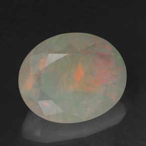 Opala multicolorido natural 2,18ct, transparente, transparente/translúcido