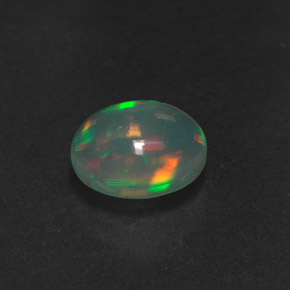 Opala multicolorido natural 0,92ct, transparente, transparente/translúcido