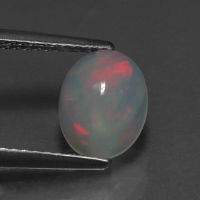 Opala multicolorido natural 1,24ct, transparente, transparente/translúcido