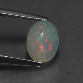 Opala multicolorido natural 1,20ct, transparente, transparente/translúcido
