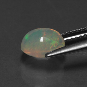 Opala multicolorido natural 1,20ct, transparente, transparente/translúcido