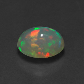 Opala multicolorido natural 1,37ct, transparente, transparente/translúcido