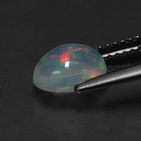 Opala multicolorido natural 1,01ct, corte oval, transparente
