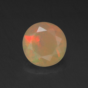 Opala multicolorido natural 0,73ct, transparente, transparente/translúcido