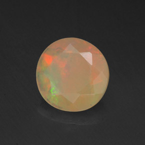 Opala multicolorido natural 0,73ct, transparente, transparente/translúcido