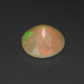Opala multicolorido natural 0,73ct, transparente, transparente/translúcido