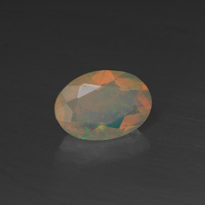 Opala multicolorido natural 0,45ct, transparente, transparente/translúcido