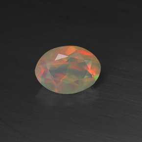 Opala multicolorido natural 0,50ct, transparente, transparente/translúcido