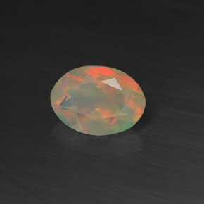 Opala multicolorido natural 0,50ct, transparente, transparente/translúcido