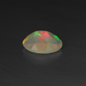 Opala multicolorido natural 0,50ct, transparente, transparente/translúcido