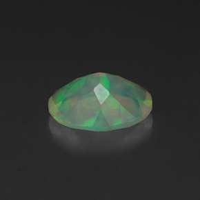 Opala multicolorido natural 1,01ct, corte oval, transparente