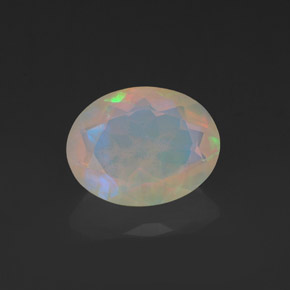 Opala multicolorido natural 1,11ct, transparente, transparente/translúcido