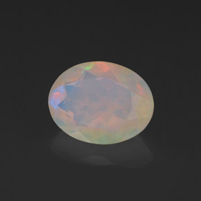 Opala multicolorido natural 1,11ct, transparente, transparente/translúcido
